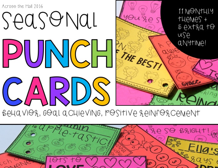 5 Ways I Use Punch Cards in My Classroom Across the Hall in 2nd
